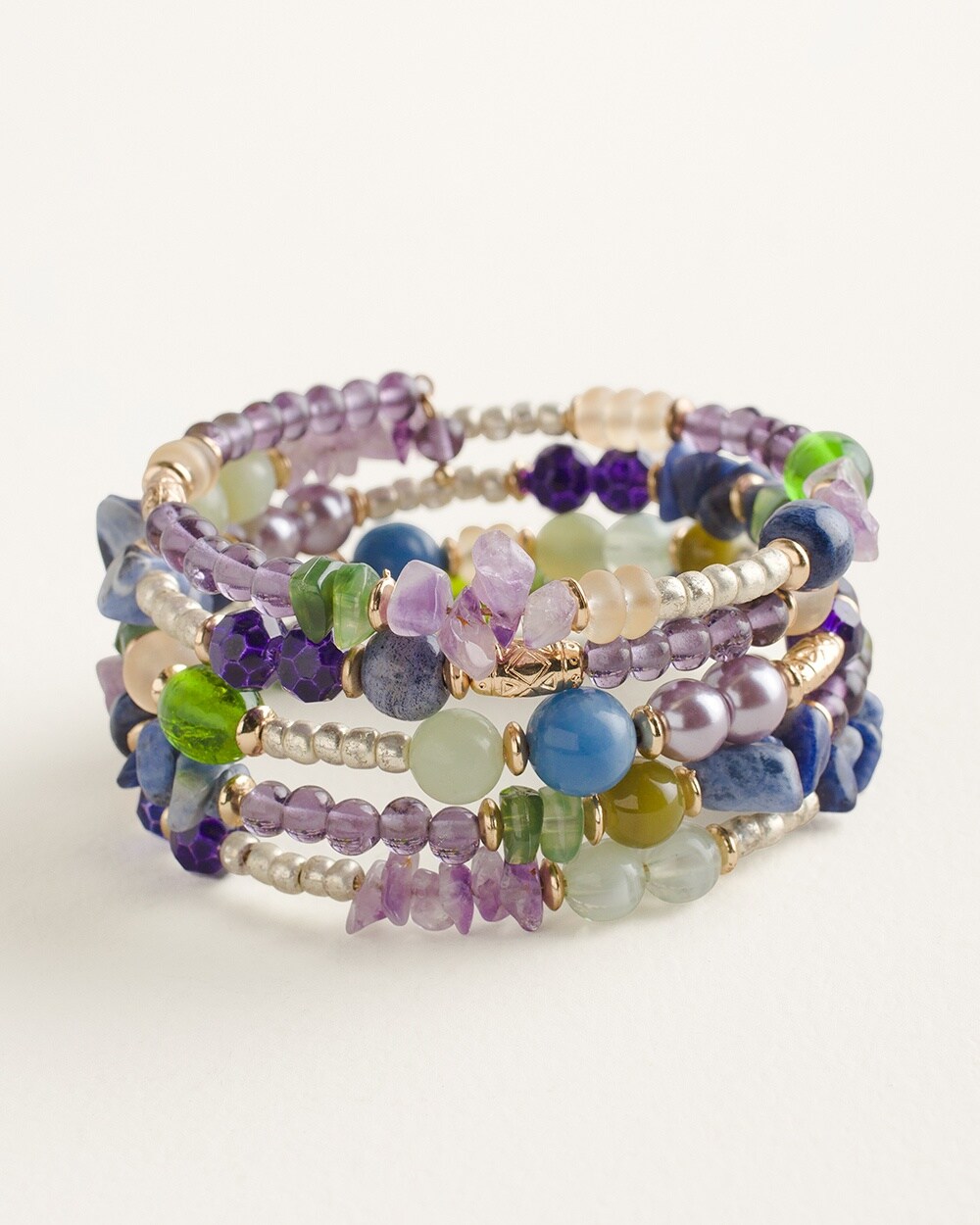 Purple Multi-Coil Bracelet