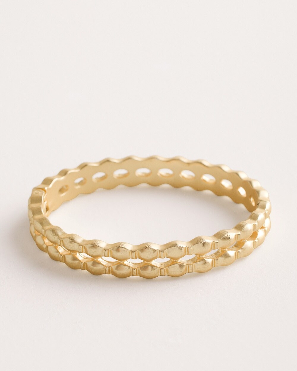 Goldtone Hinge Bracelet