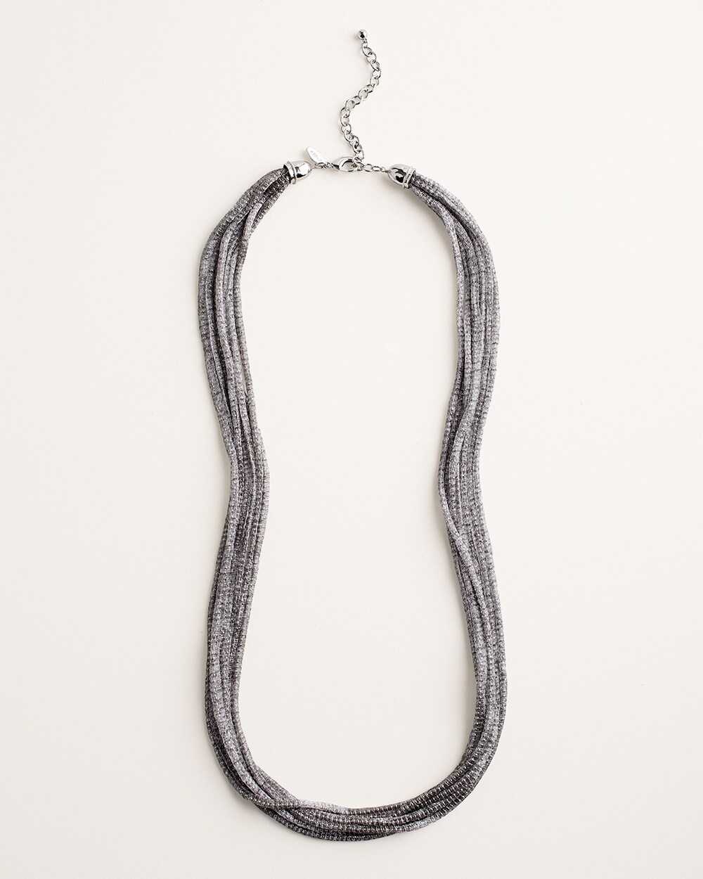Silvertone Multistrand Necklace