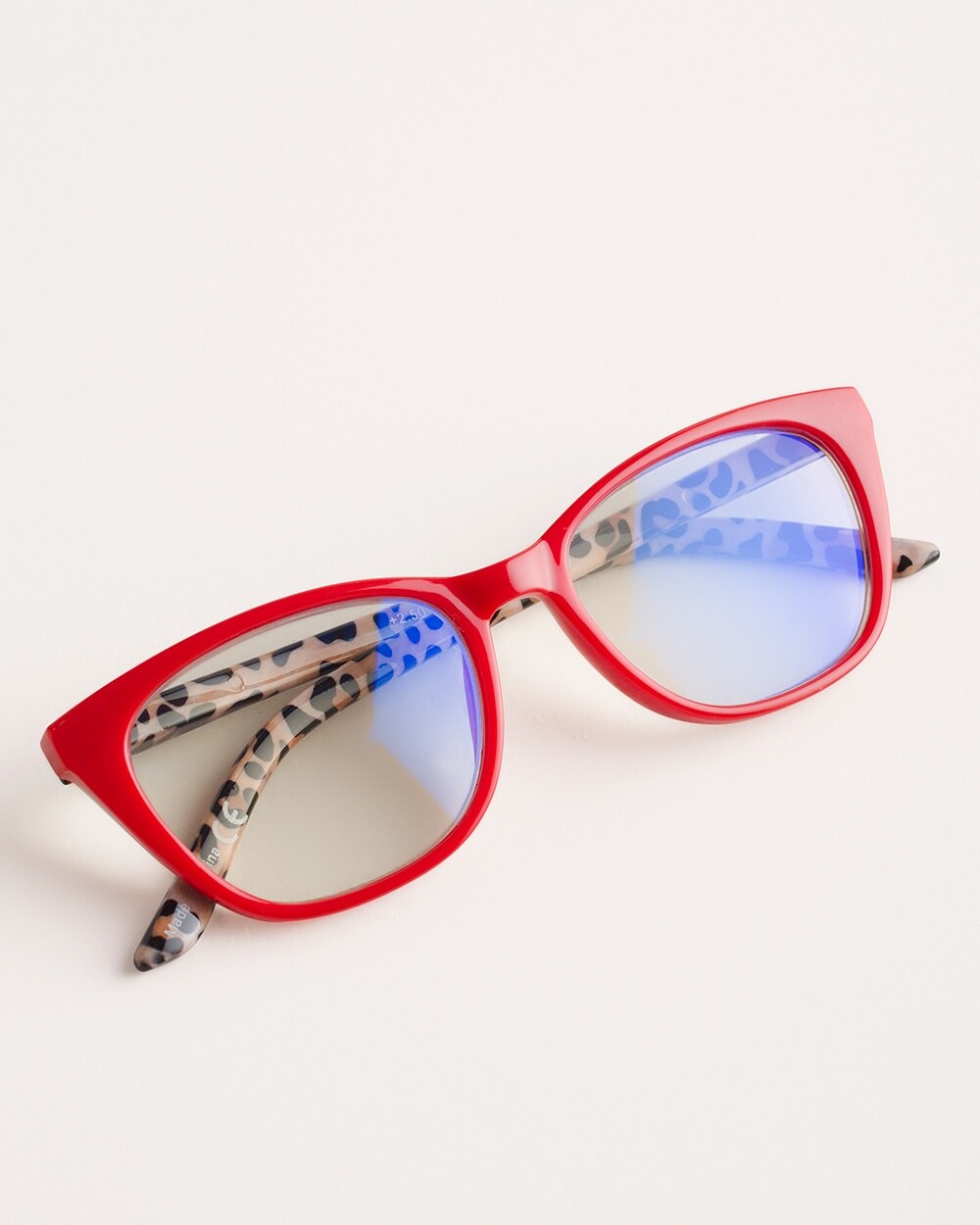 Red and Animal-Print Reading Glasses