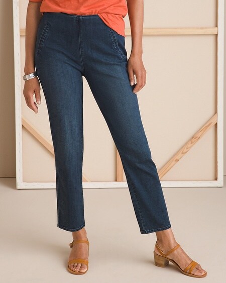 So Slimming Juliet Pull-On Denim Ankle Jeans - Chico's