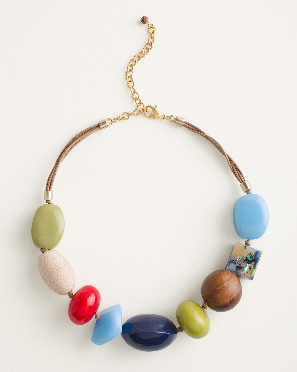 Multicolor Short Single-Strand Necklace