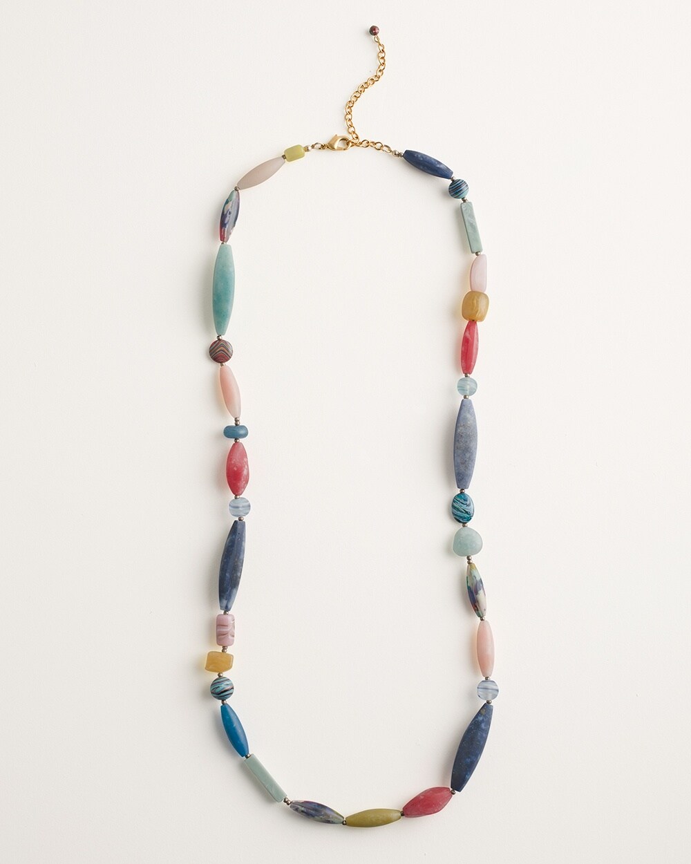 Multicolor Long Single-Strand Necklace