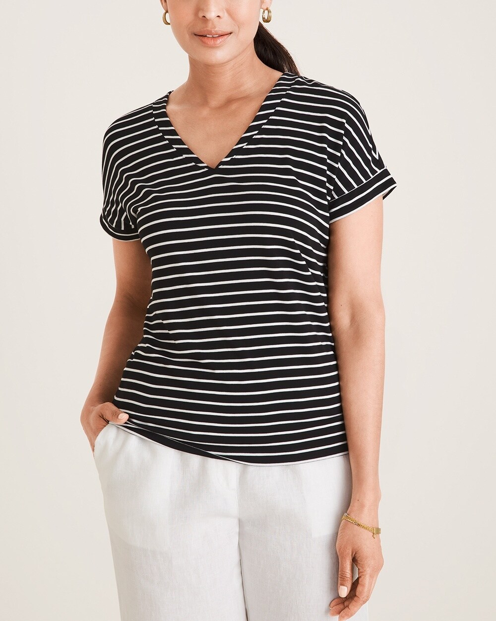 Touch of Cool Striped Tee