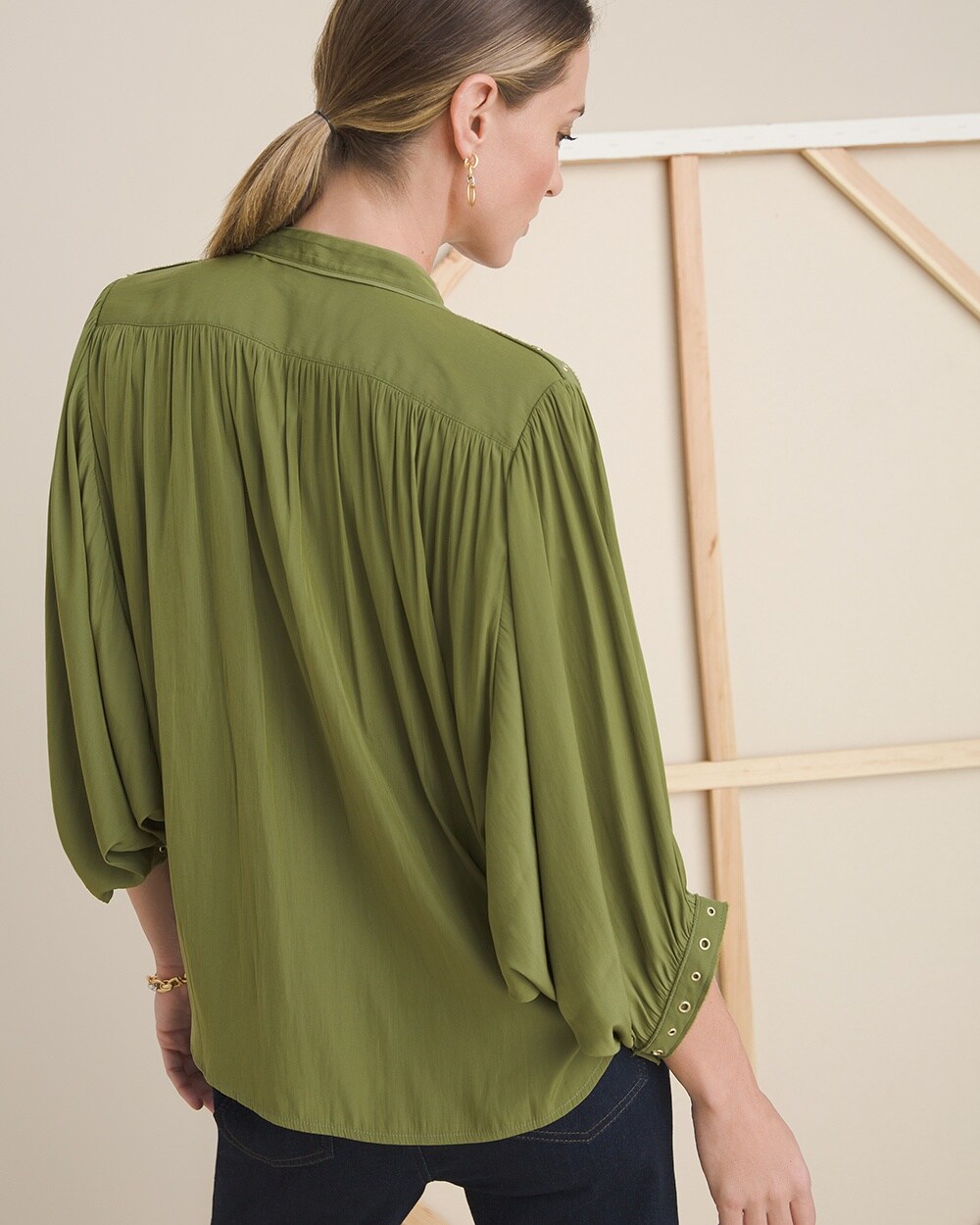 Ring-Trim Blouse - Chico's