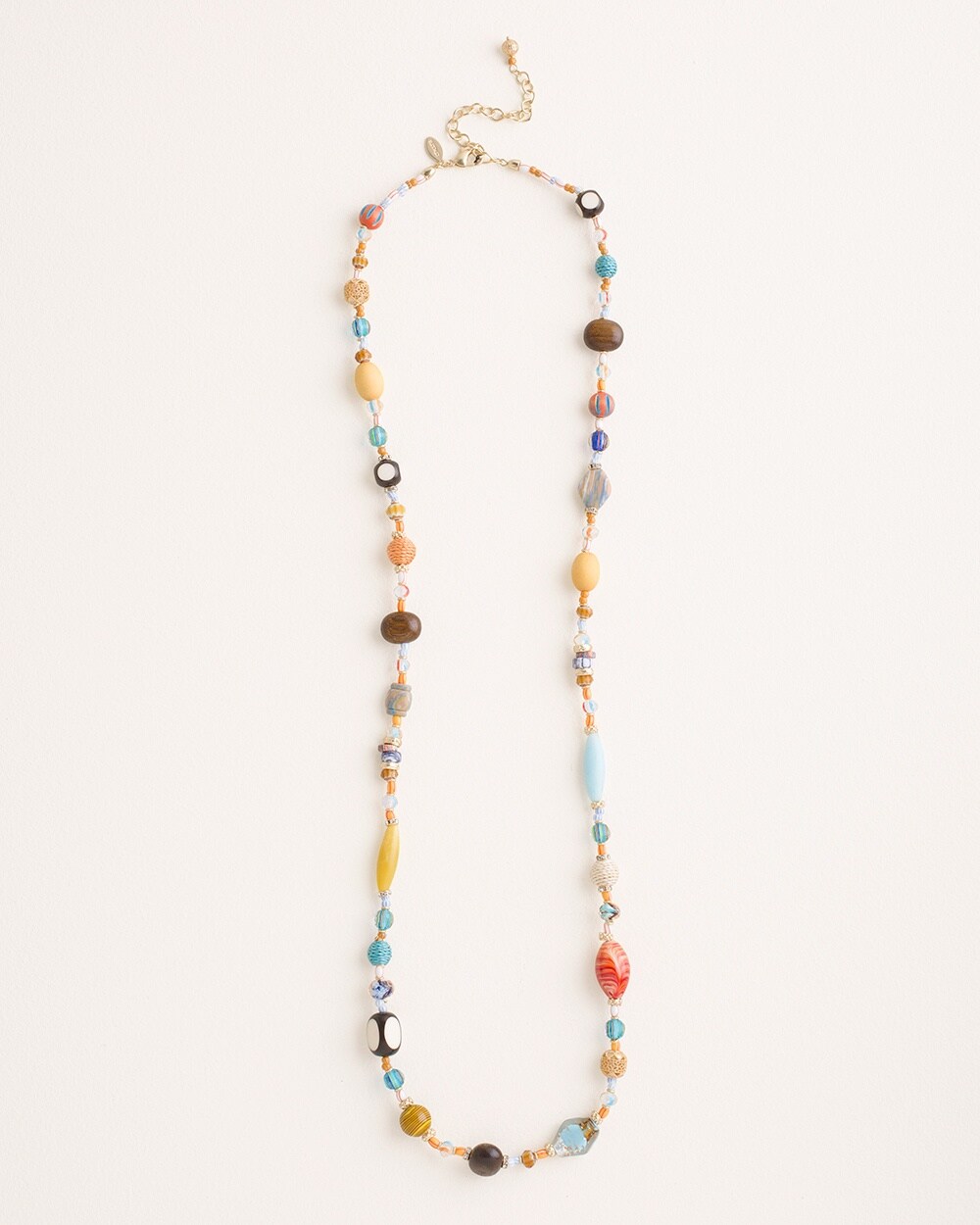 Multicolored Long Singlestrand Necklace