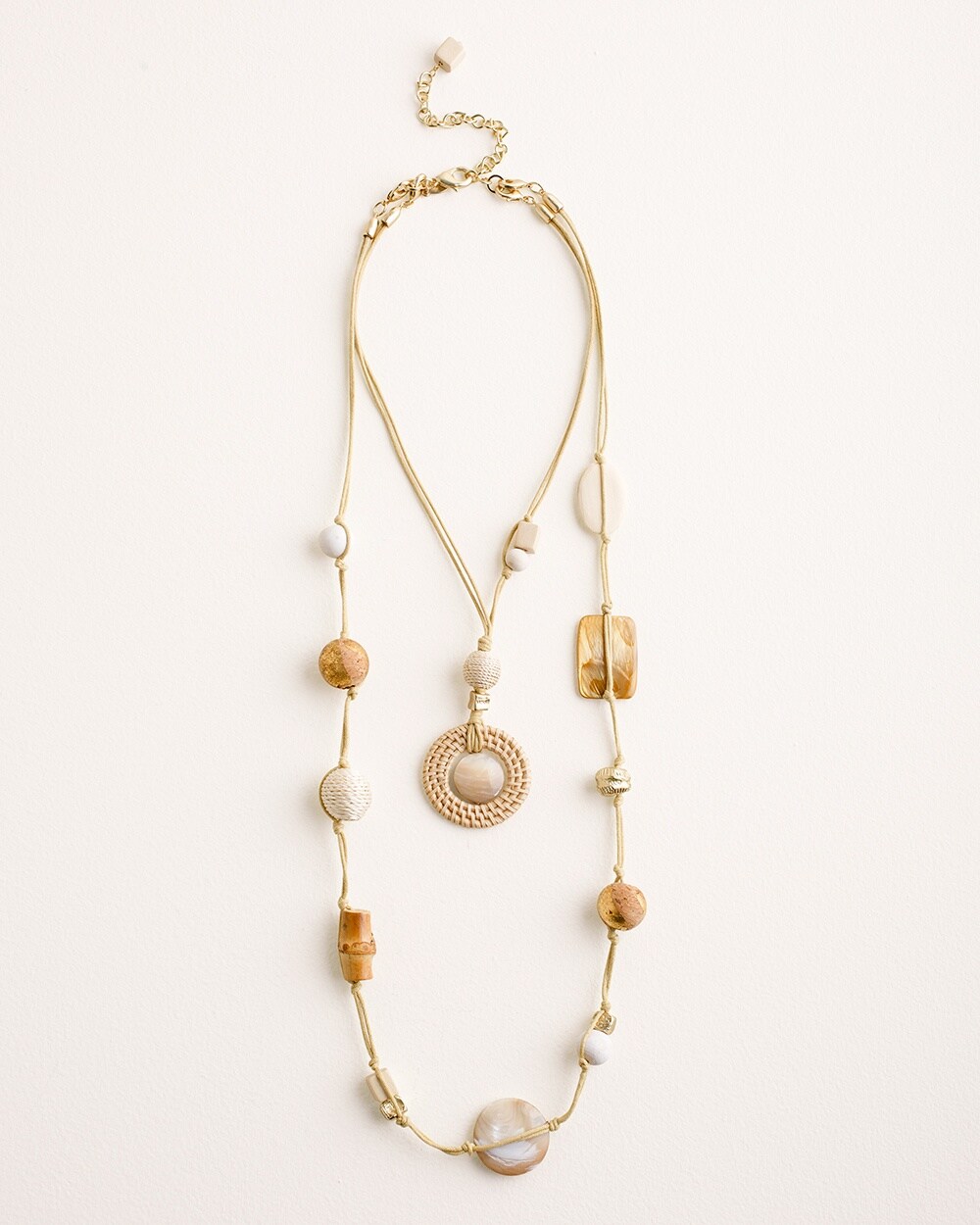Neutral Multistrand Convertible Necklace