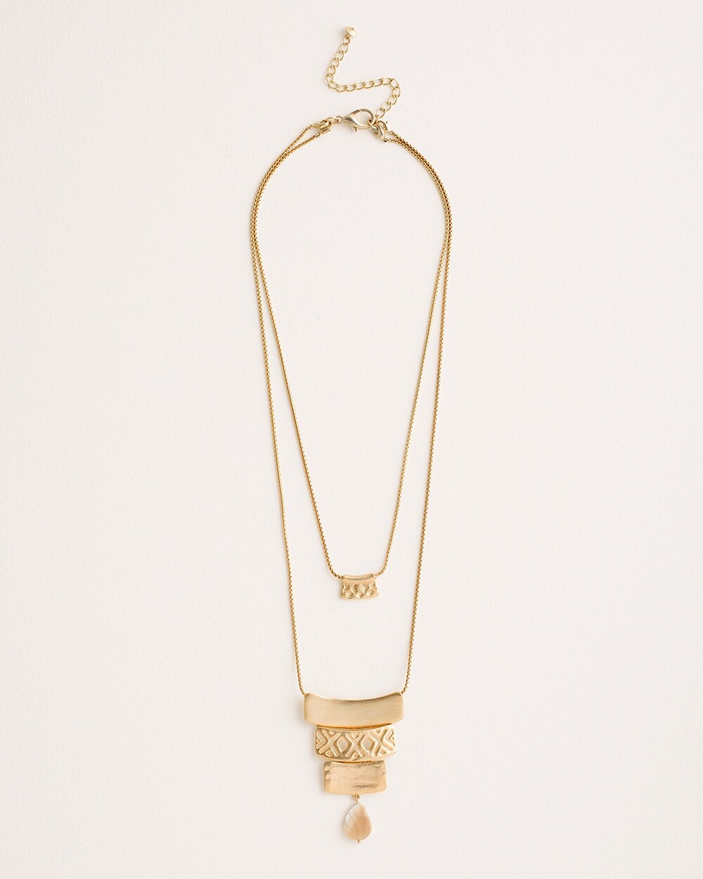 Goldtone Multistrand Convertible Necklace