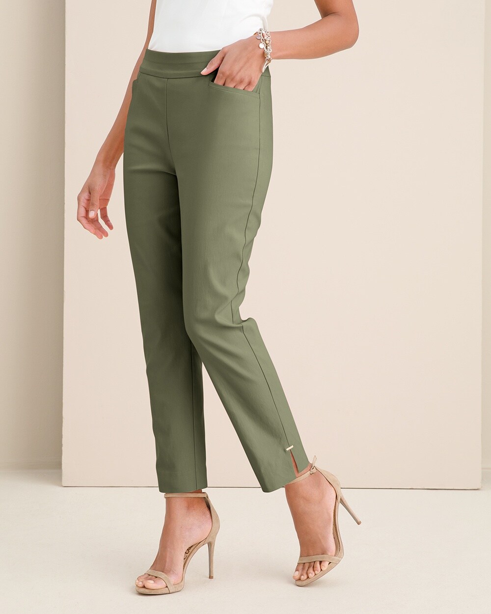 So Slimming Brigitte Slim Ankle Pants video preview image, click to start video