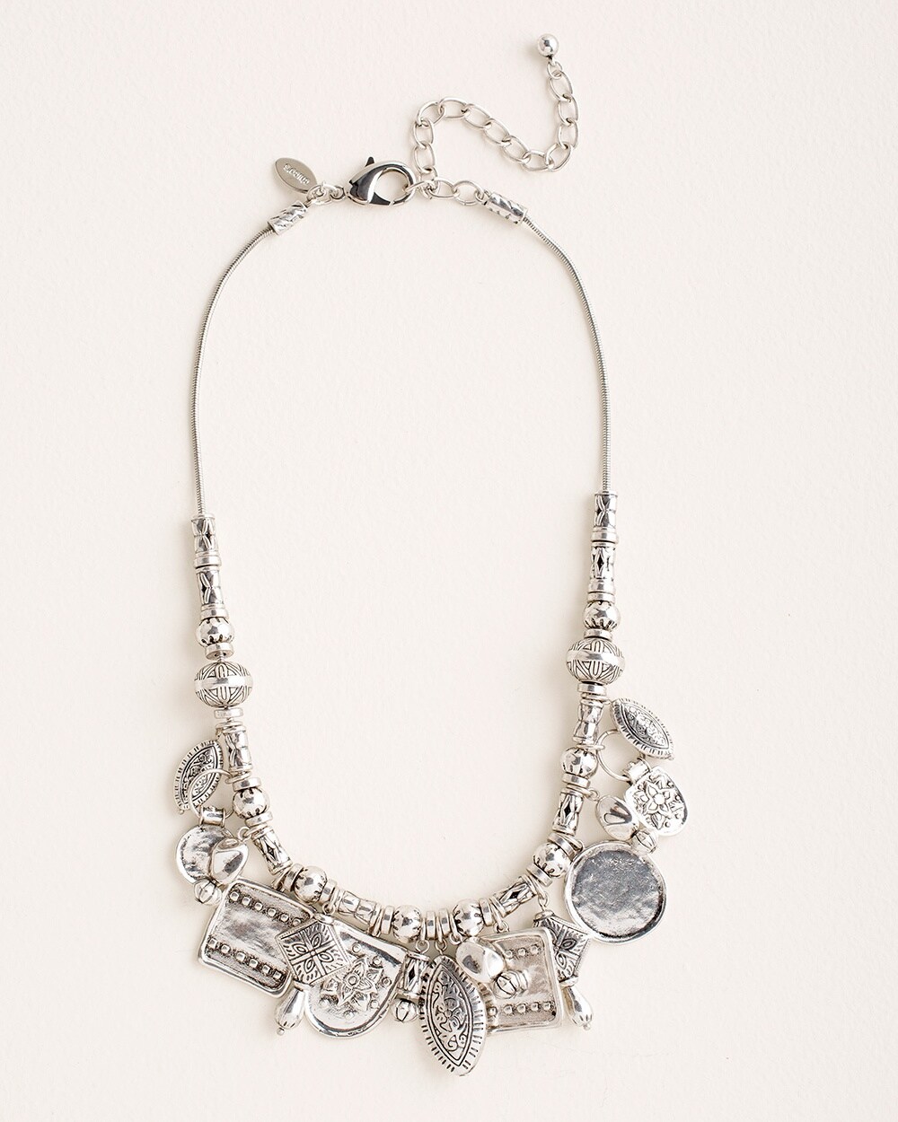 Silvertone Charm Necklace