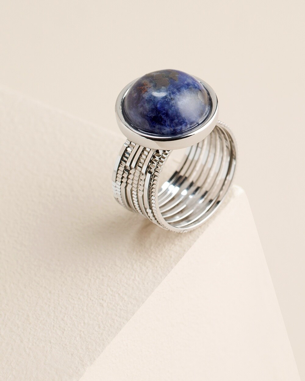 Blue Sodalite Stackable Ring