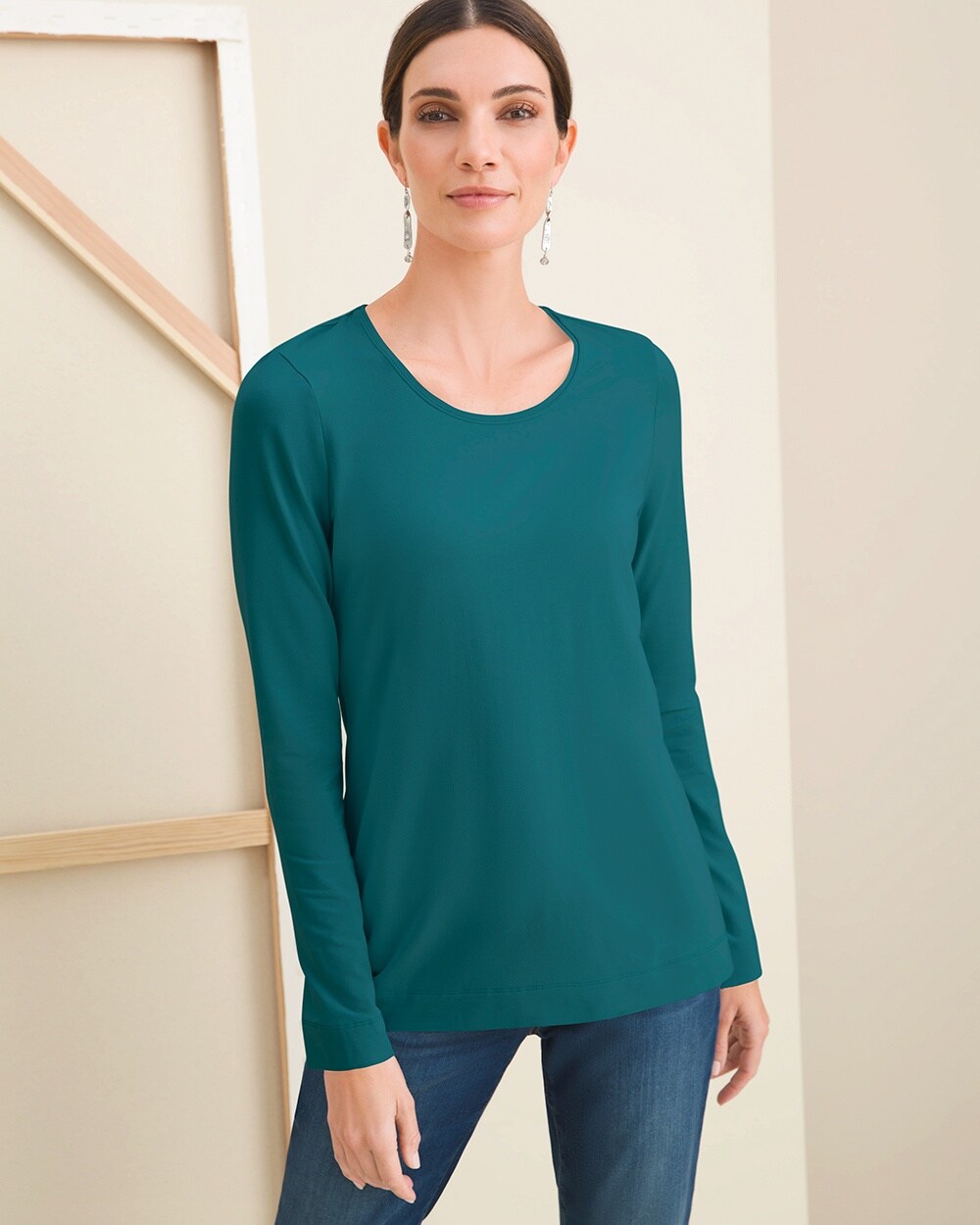 Touch of Cool Long-Sleeve Layering Tee - Chico's