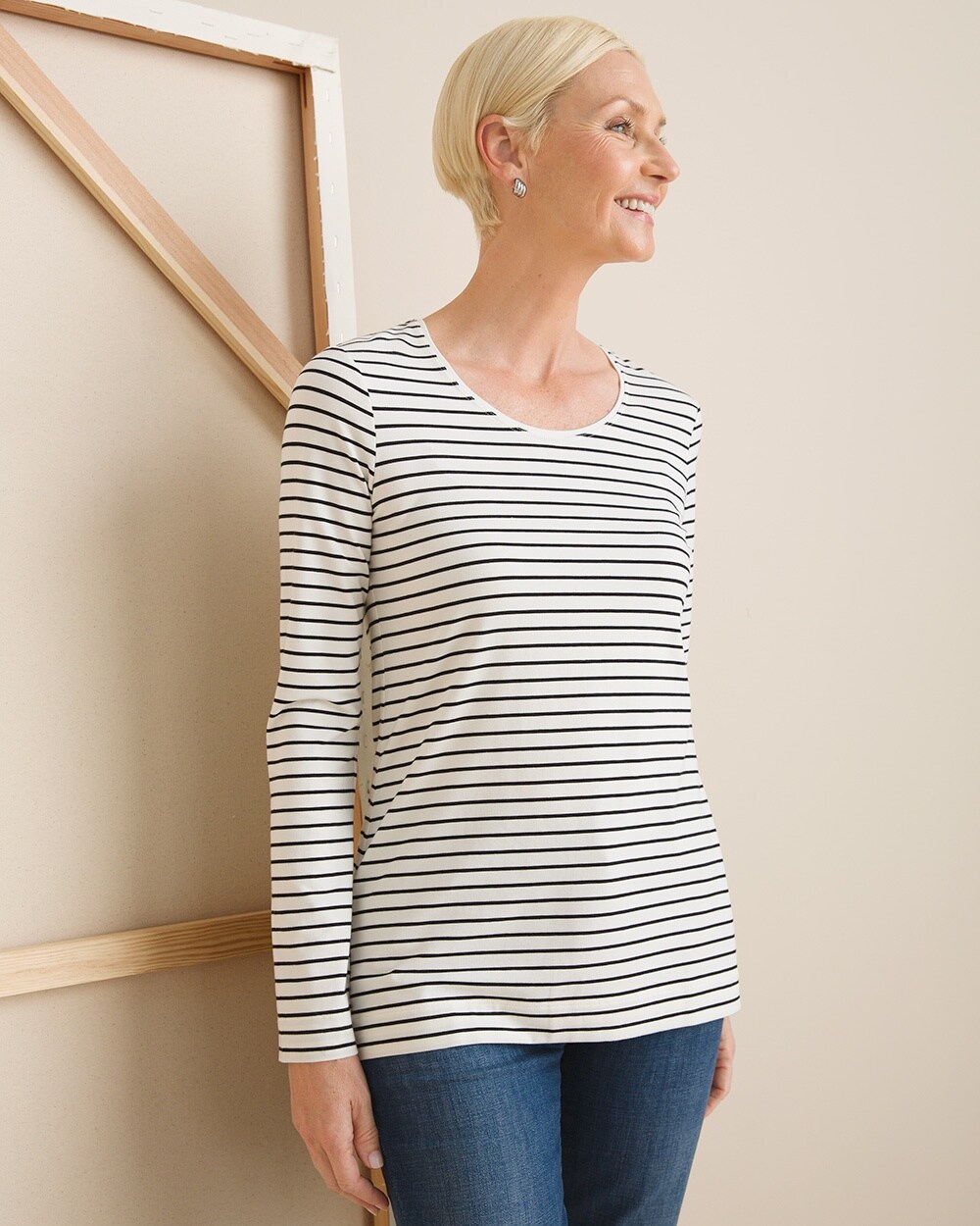Touch of Cool Striped Layering Tee
