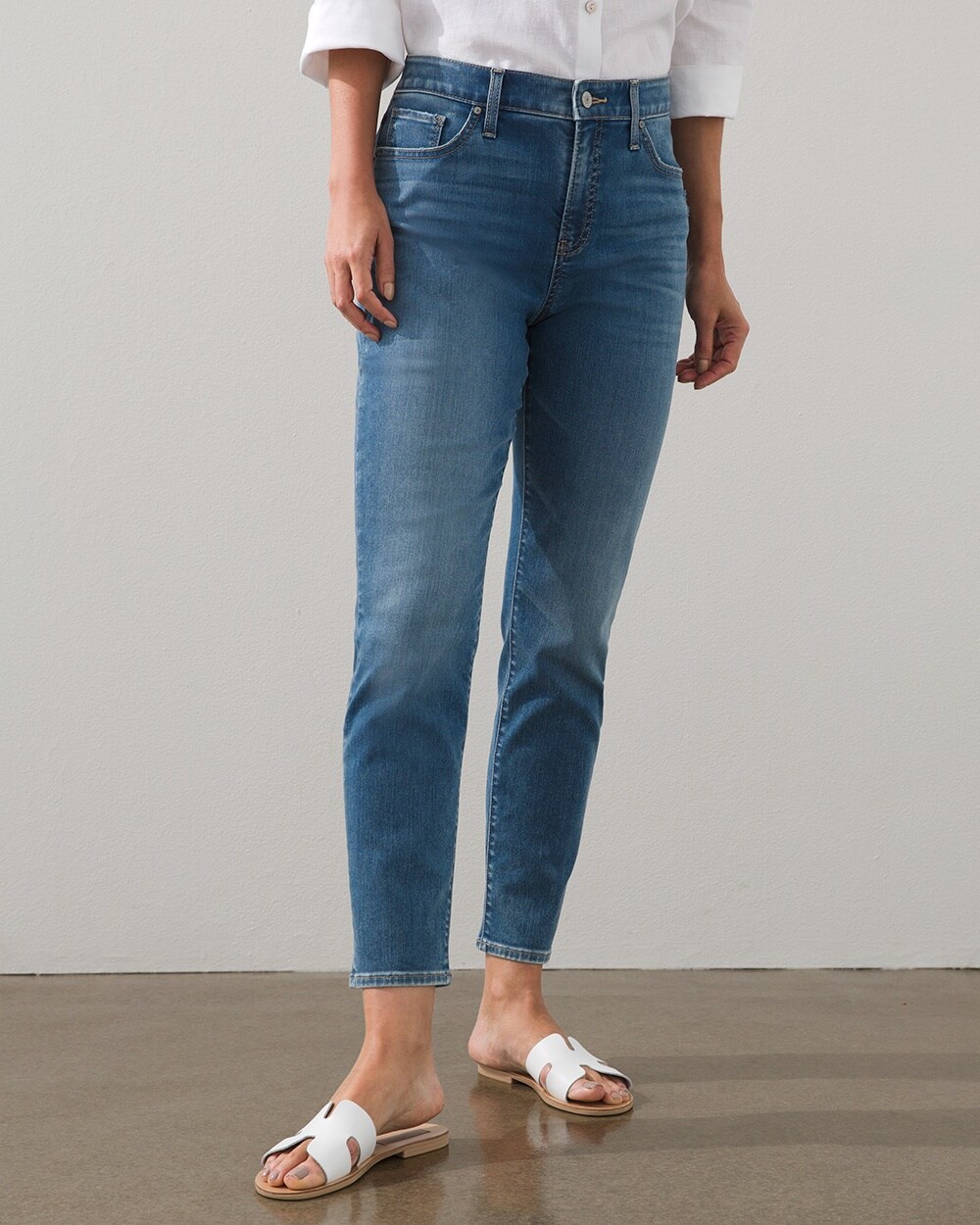 So Slimming Super Soft Girlfriend Ankle Jeans