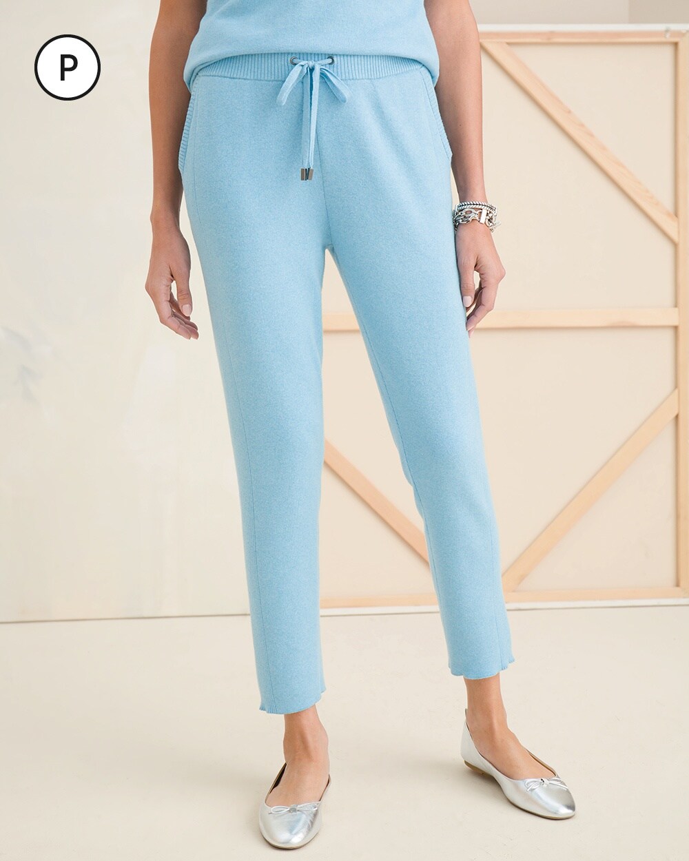Petite Zenergy Cotton Cashmere-Blend Pants
