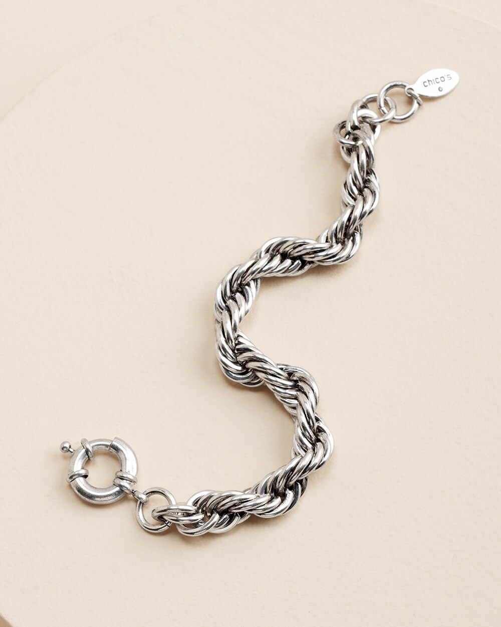 Silvertone Clasp Bracelet