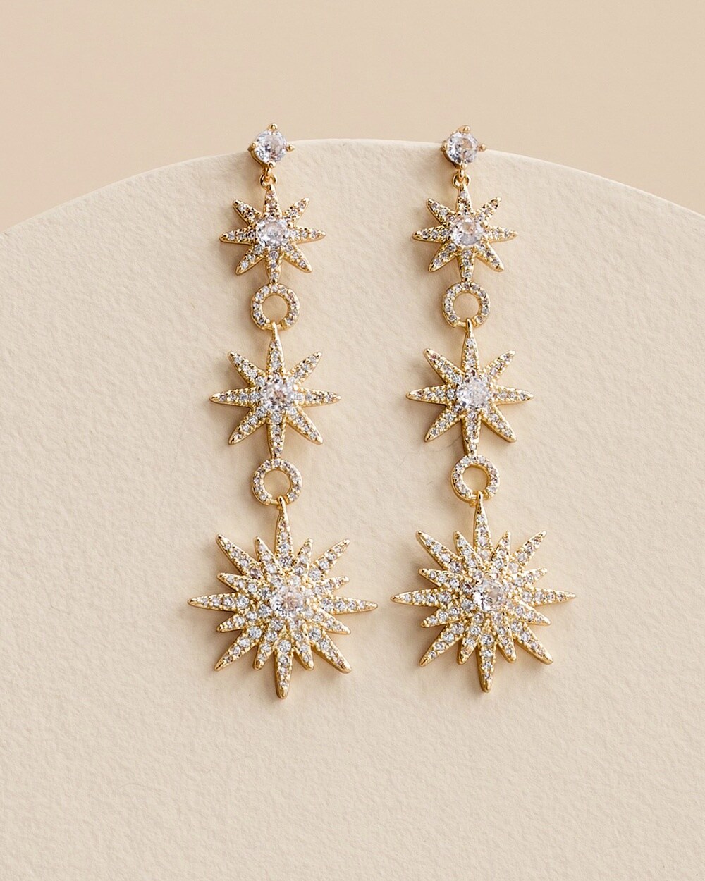 Jeweled Star Earrings