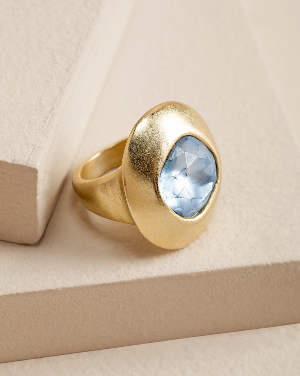 Pale Blue Cocktail Ring