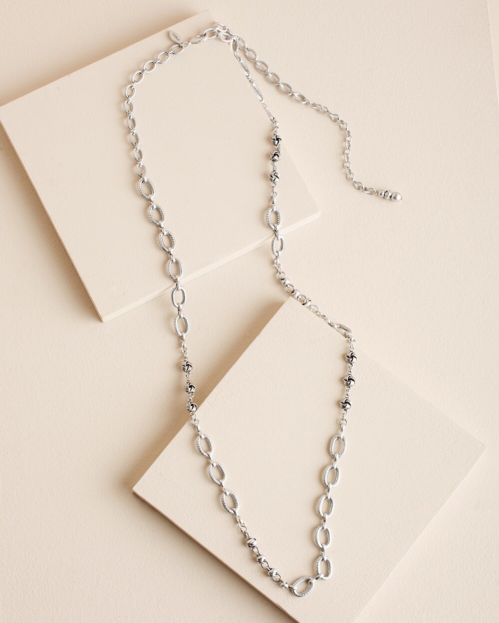 Single-Strand Silver Chain Necklace