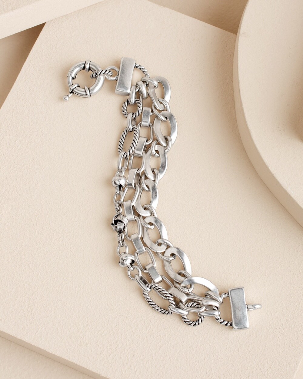 Silvertone Chain Bracelet