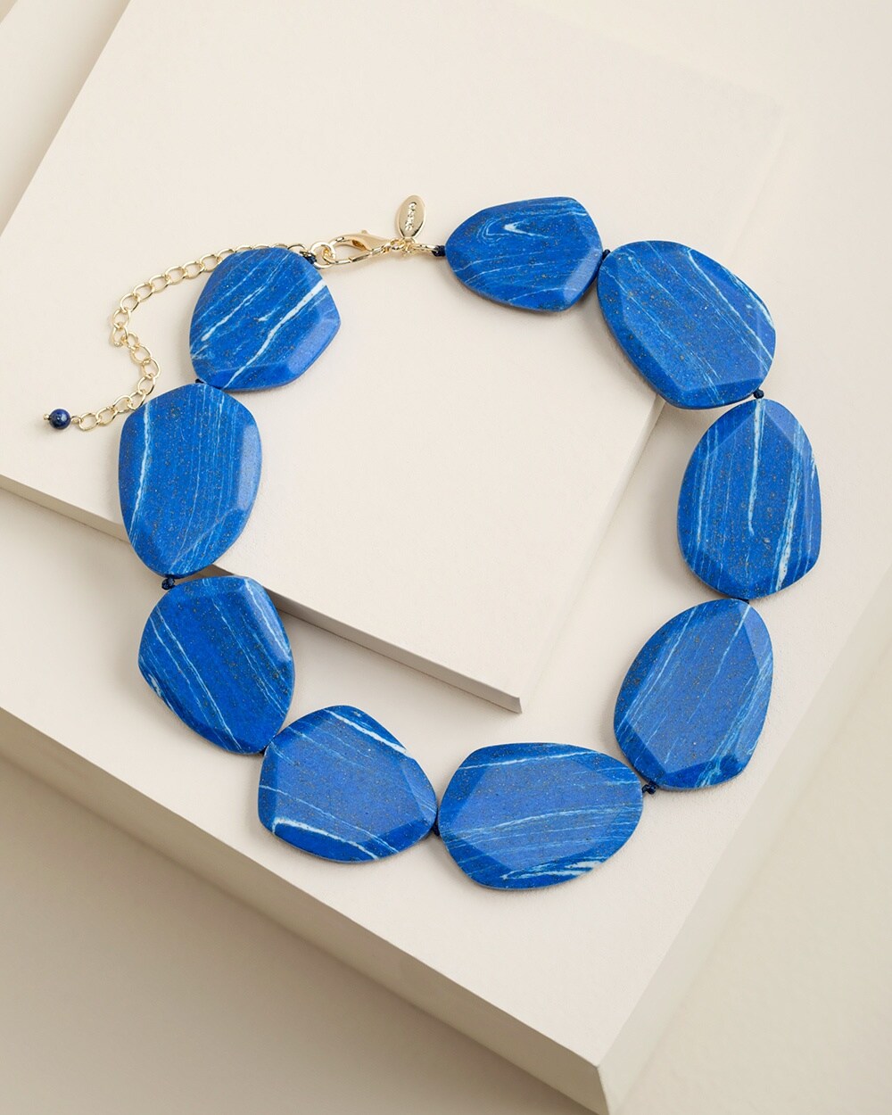 Blue Multi Bib Necklace