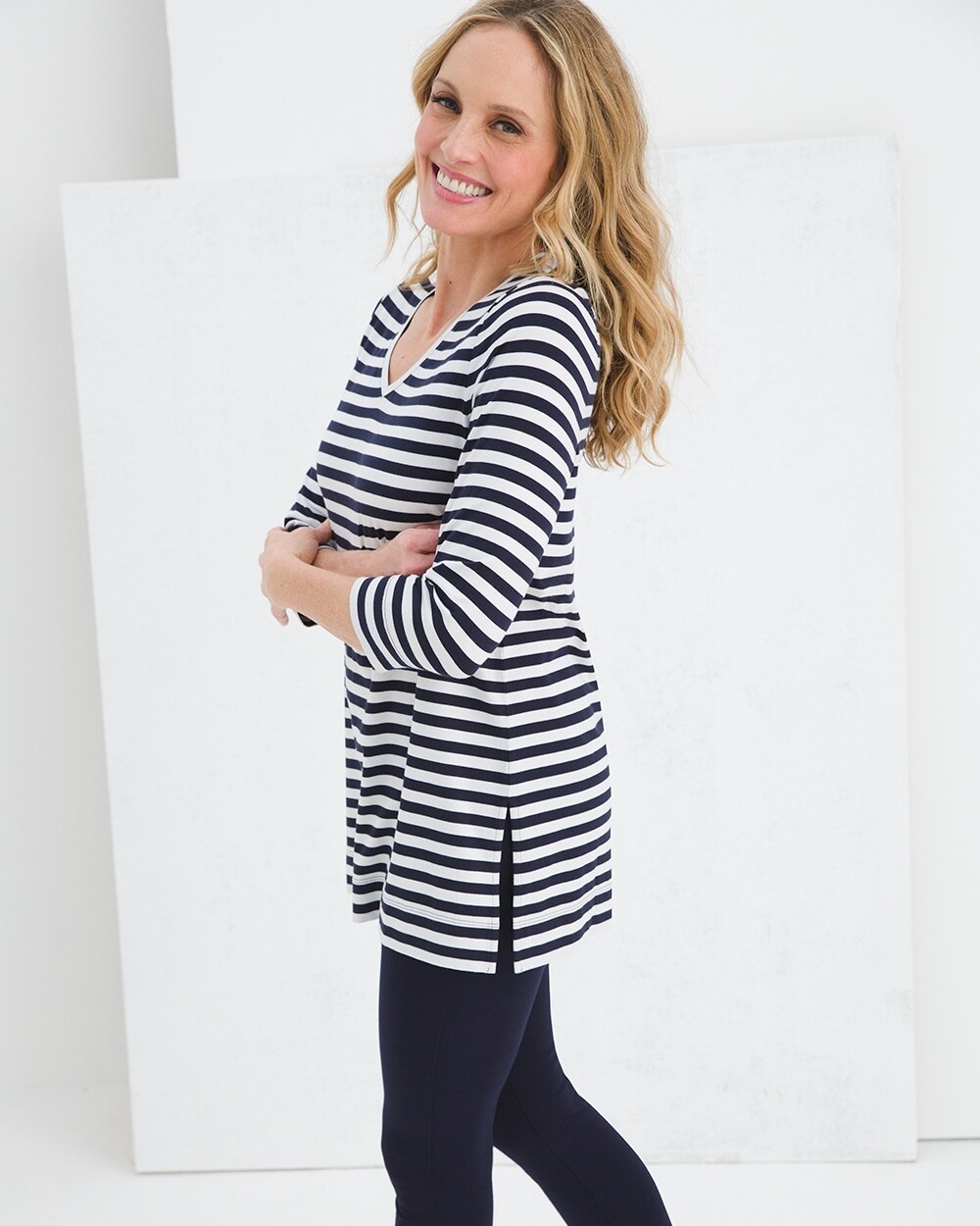 Refined Jersey Striped Tunic