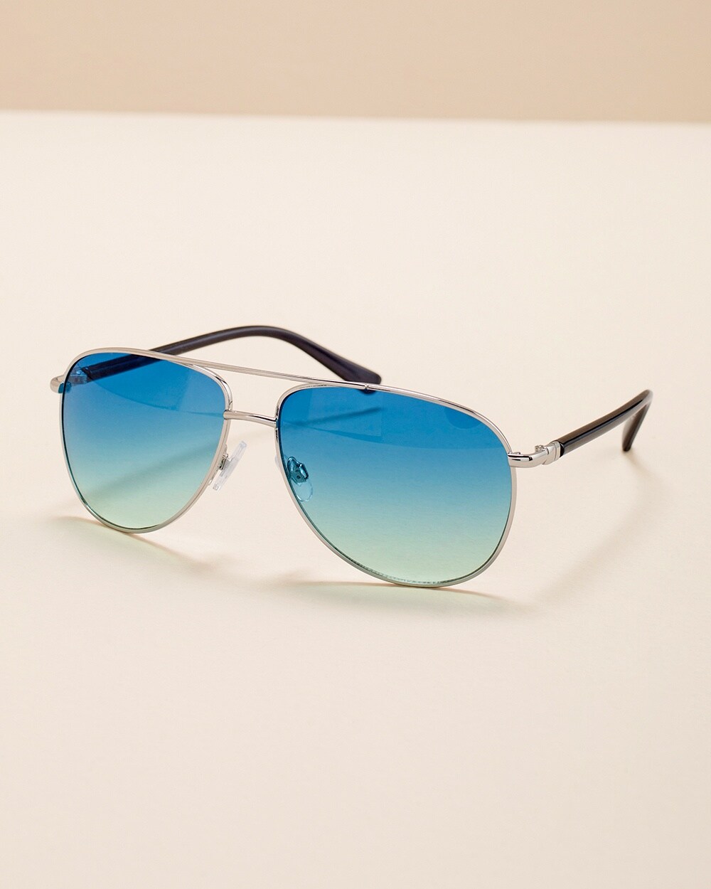 Blue Ombre Aviator Sunglasses