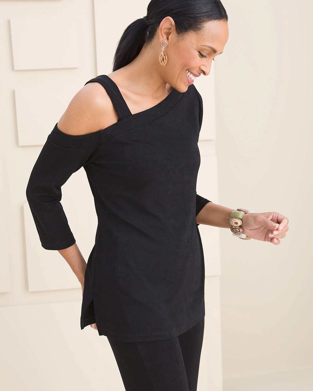 Travelers Cold Shoulder Tunic