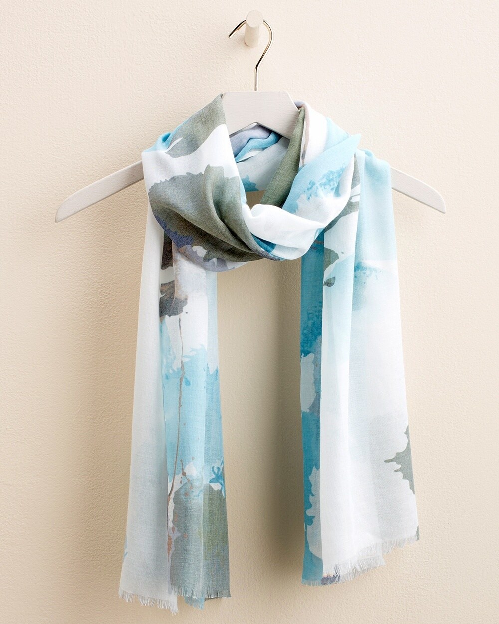 Watercolor Oblong Scarf