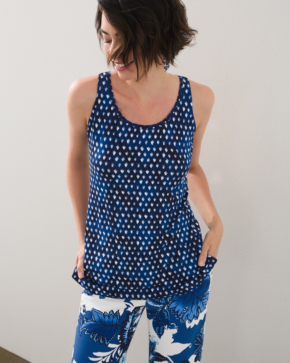 Touch of Cool Dotted Tank