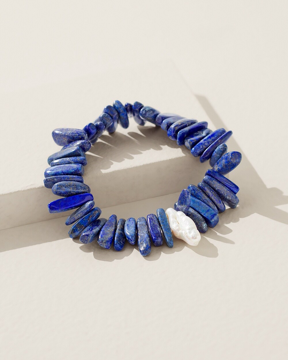 Blue Shell Stretch Bracelet