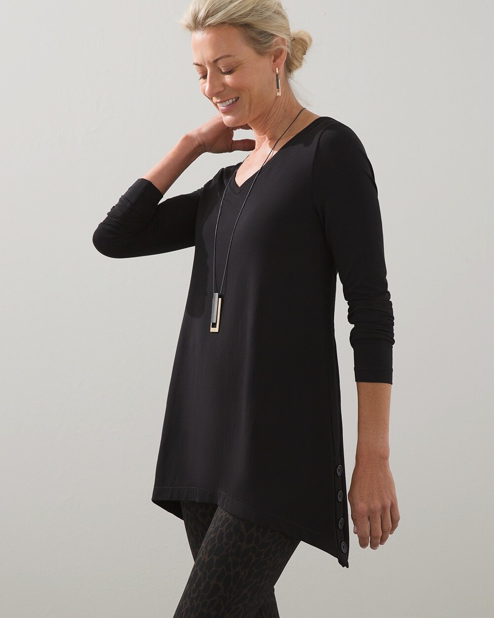 Touch of Cool Side Button Tunic