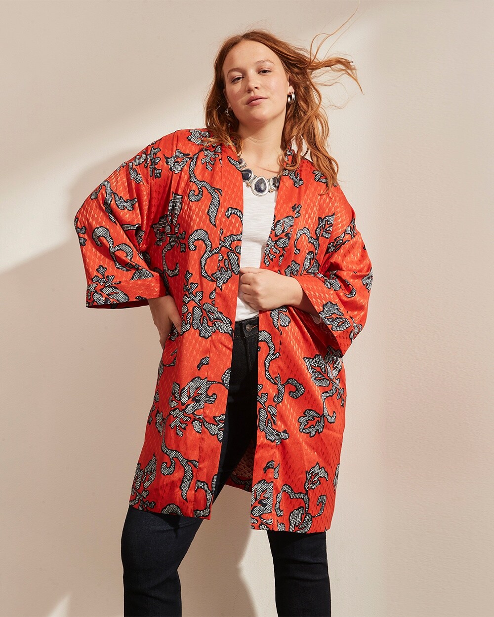 New Look kimono discount 65% Black M WOMEN FASHION Shirts & T-shirts Kimono Embroidery 
