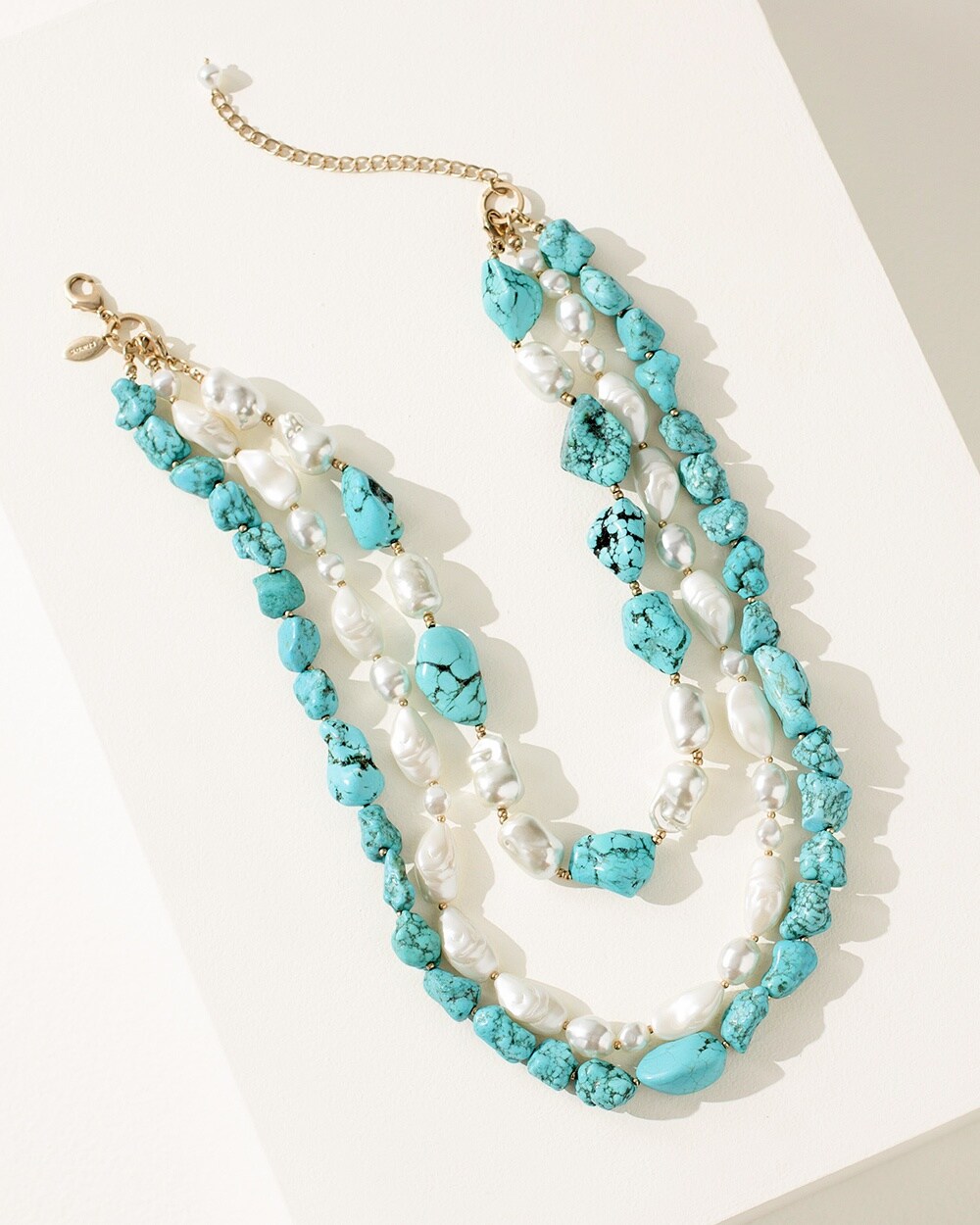 Turquoise Bead Convertible Necklace