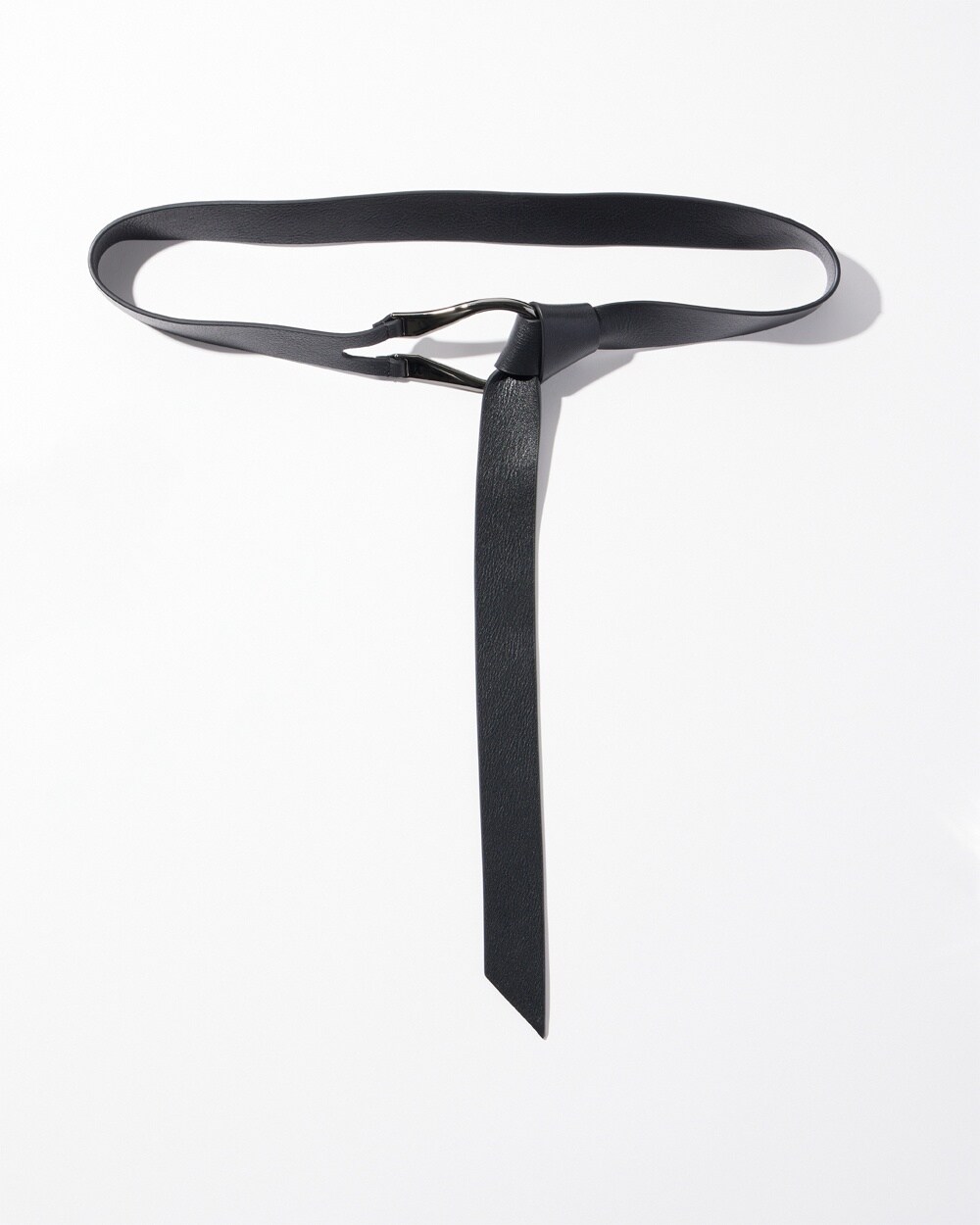 Leather Single Strap Tie Belt