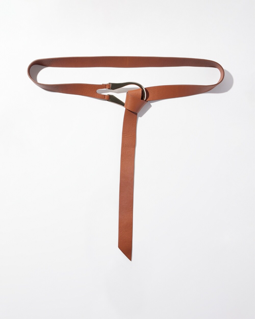 Leather Single Strap Tie Belt