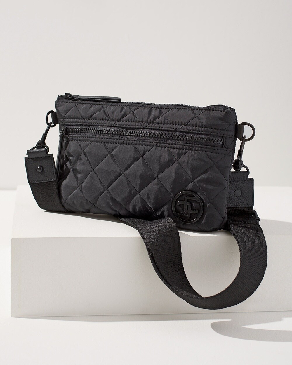 Convertible Quilted Crossbody Bag