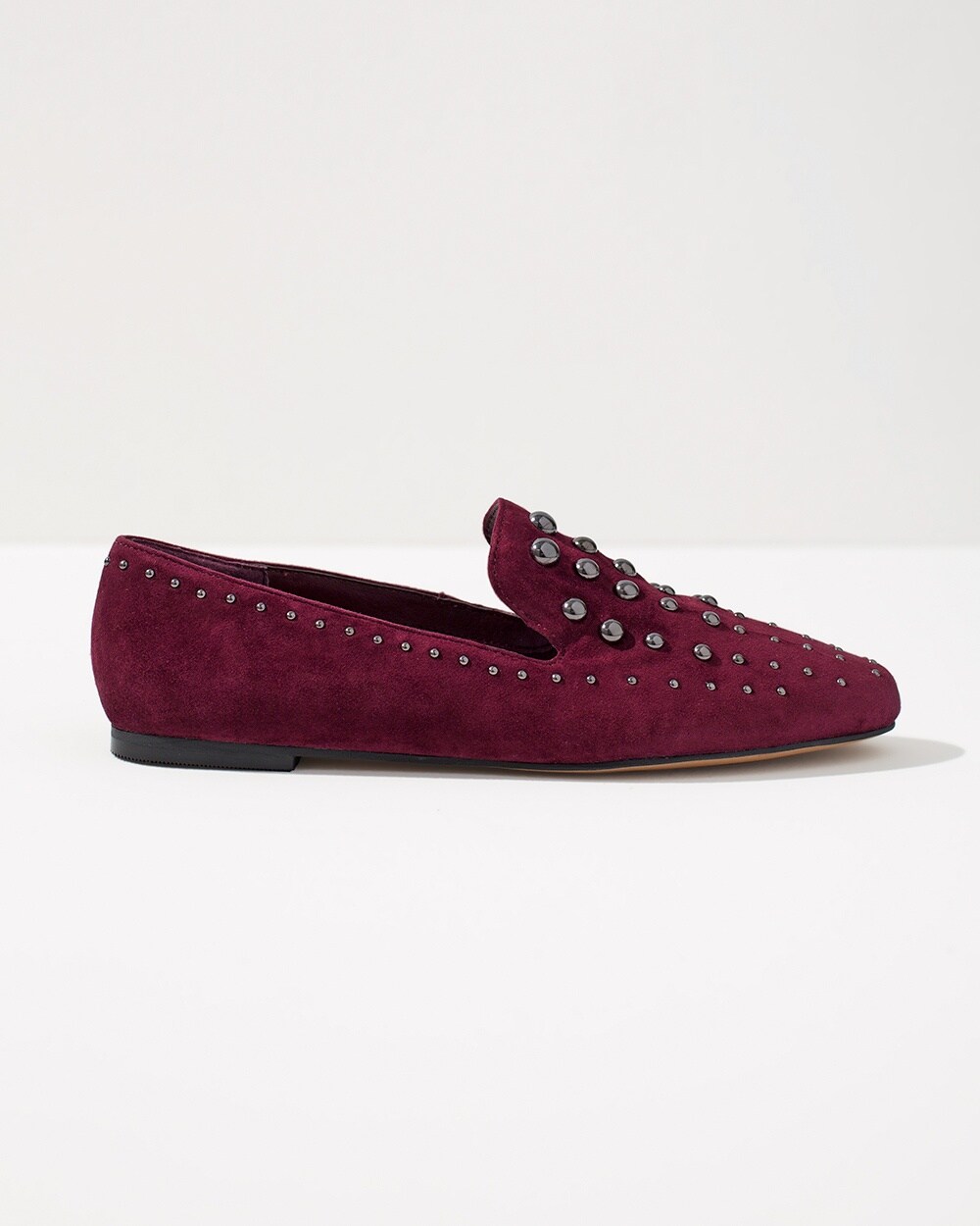 Chianti Studded Suede Flats