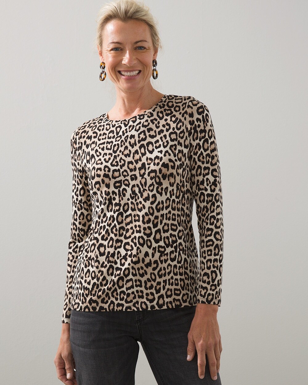Touch of Cool Animal Print Layering Tee