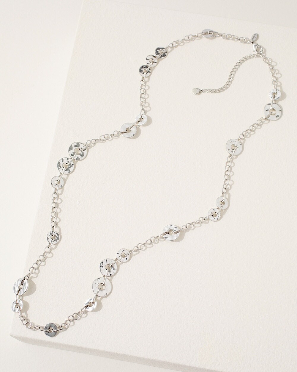 Disc Bead Single Strand Necklace