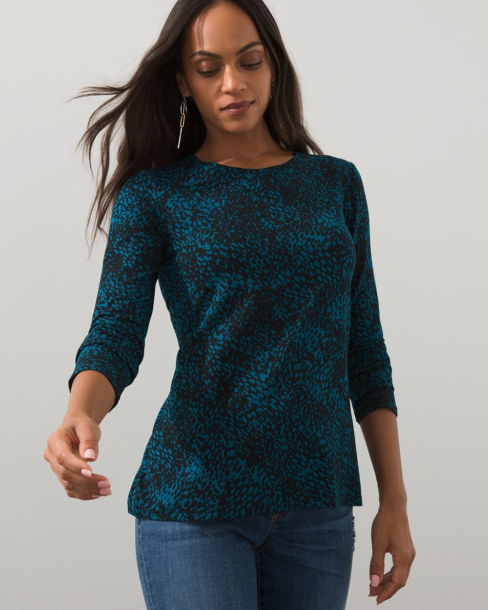 Touch of Cool Speckled Layering Tee