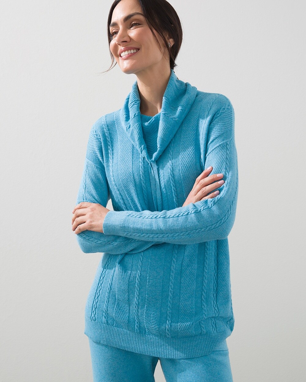 Zenergy Cotton-Cashmere Dolman Sweater