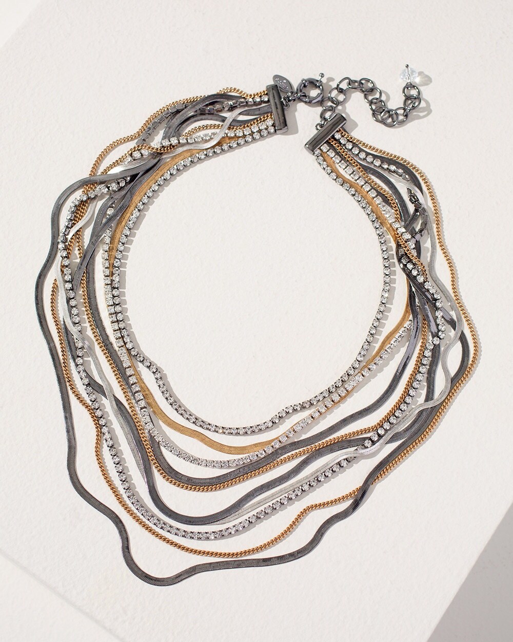 Mixed Multi-Strand Necklace