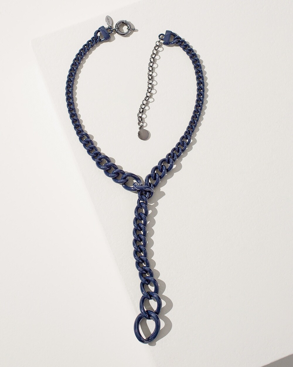 Navy Blue Y-Necklace