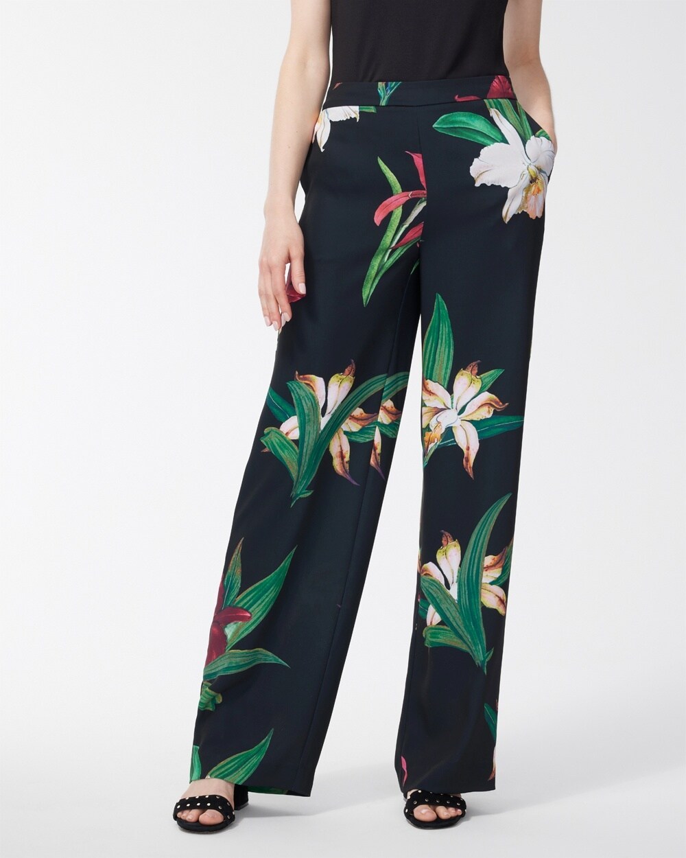 Floral Pull-On Soft Pants