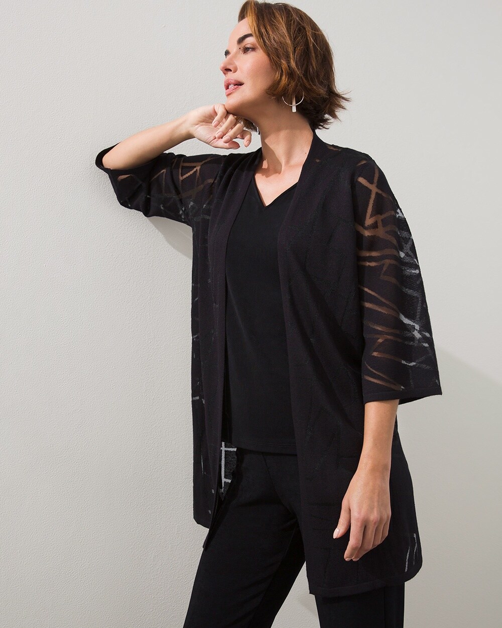 Travelers Collection Burnout Cardigan