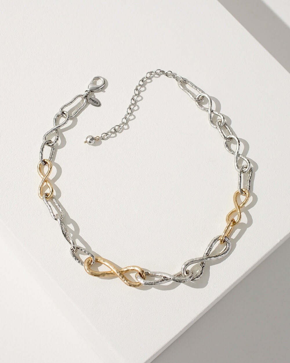 Mixed Metals Single Strand Necklace