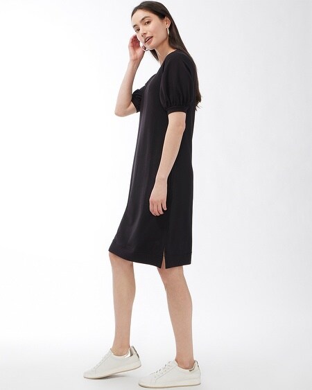 Zenergy French Terry Puff Sleeve Dress - Chico's