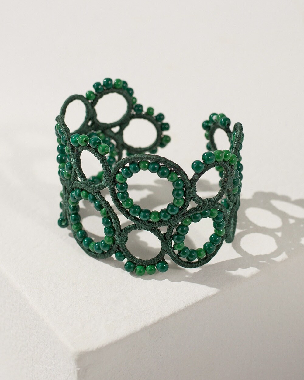 Green Cuff Bracelet