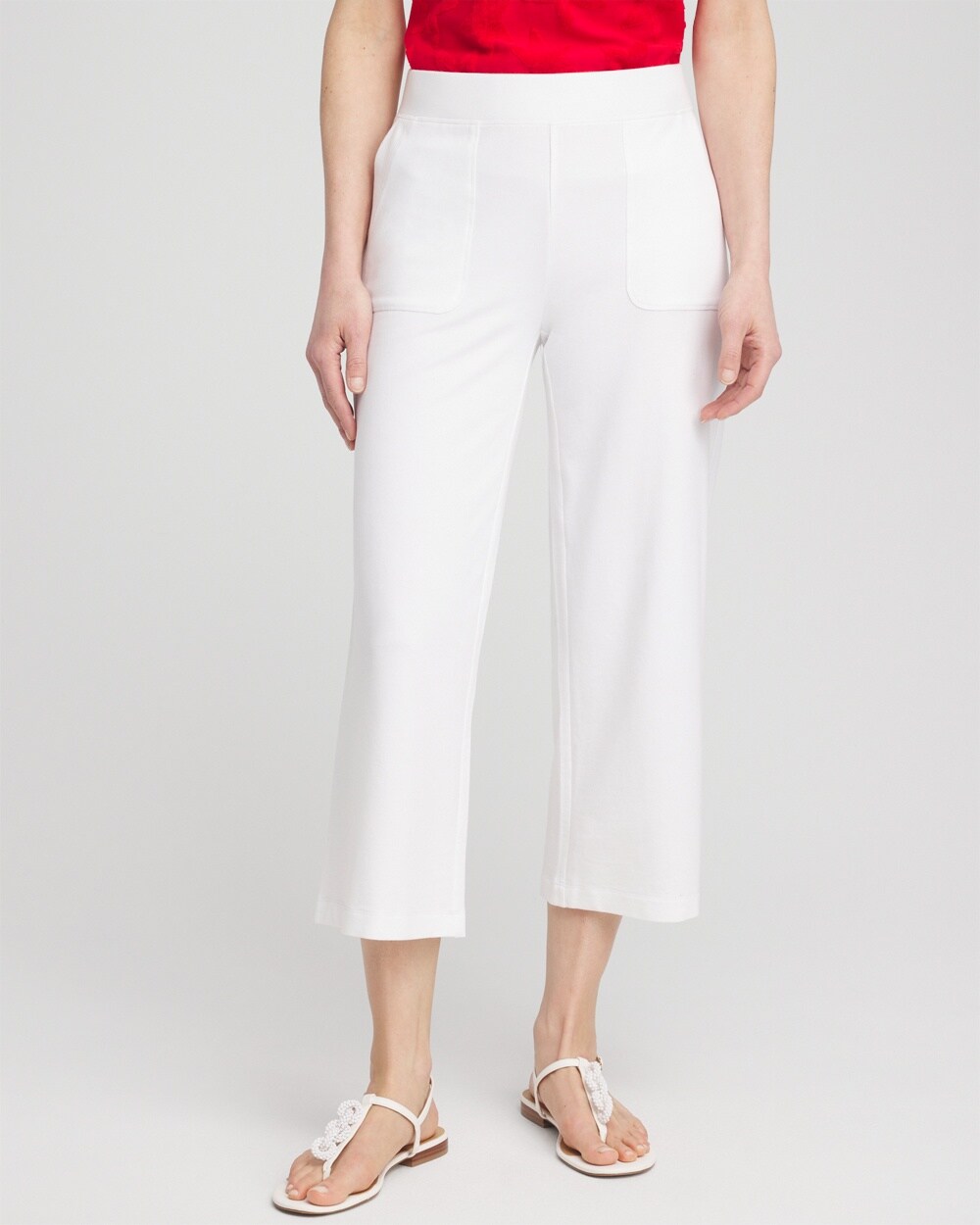 Zenergy French Terry Wide Leg Crops
